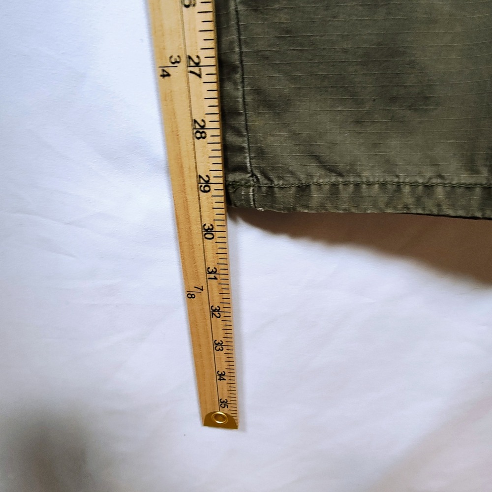 DKNY Jeans Women's Olive Green Ripstop Utility Cargo Pants Size 4 Straight Leg - Picture 7 of 12